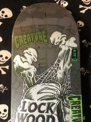 CREATURE~ LOCKWOOD KEEPSAKE VX SKATEBOARD DECK — DEATHGEAR
